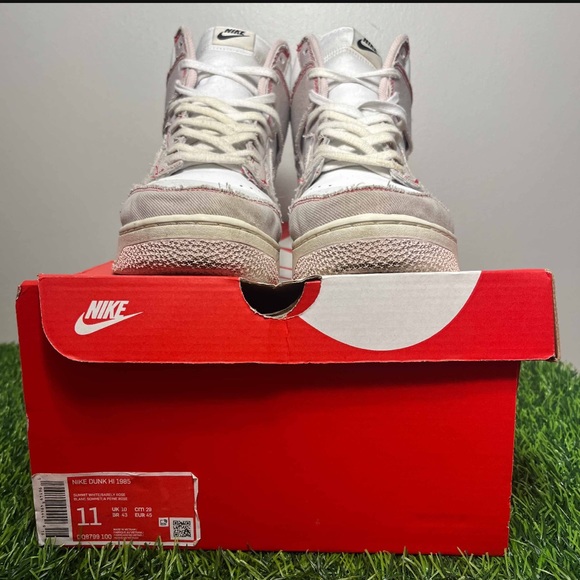 Nike Dunk High 1985 Pink Denim Barely Rose - Picture 8 of 11